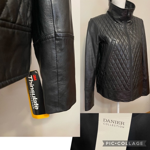 NWT Denier leather jacket 🤍 - Picture 6 of 7